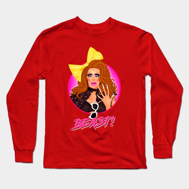 ALYSSA EDWARDS Long Sleeve T-Shirt by ryanvincentart